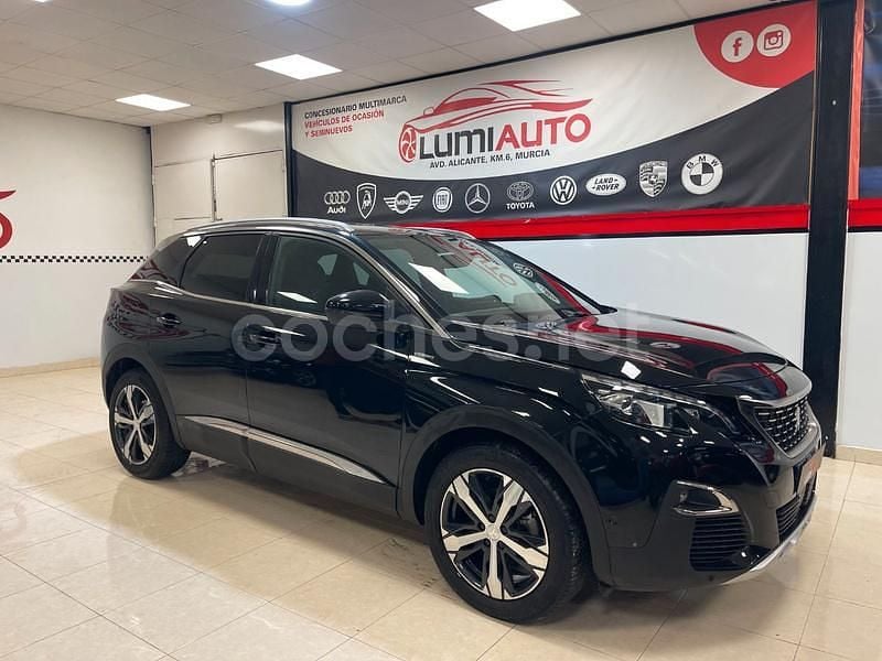 Usado Peugeot 3008 GT-line 130 CV (95 kW) 2019 Negro SUV