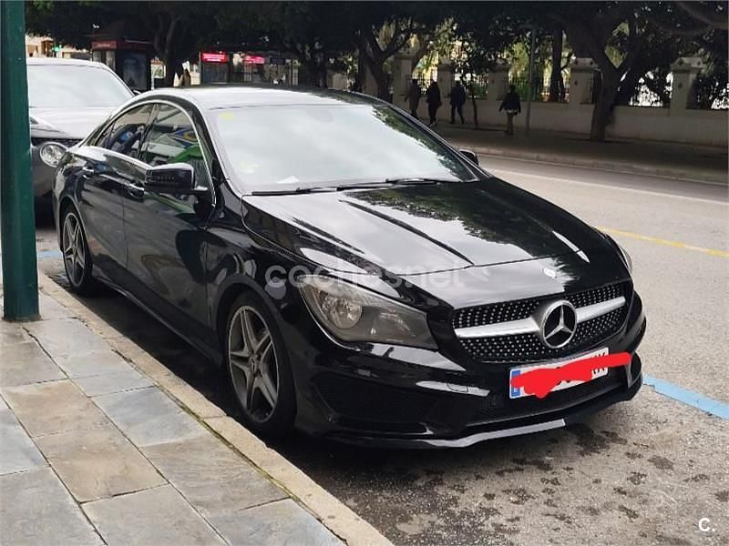 Usado Mercedes CLA200 AMG line 136 CV (100 kW) 2013 Negro Berlina