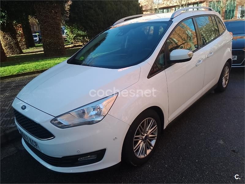 Blanco Usado 2017 Ford Grand C-Max Titanium Monovolumen | 9900 € (Precio justo) - Imagen 1/4