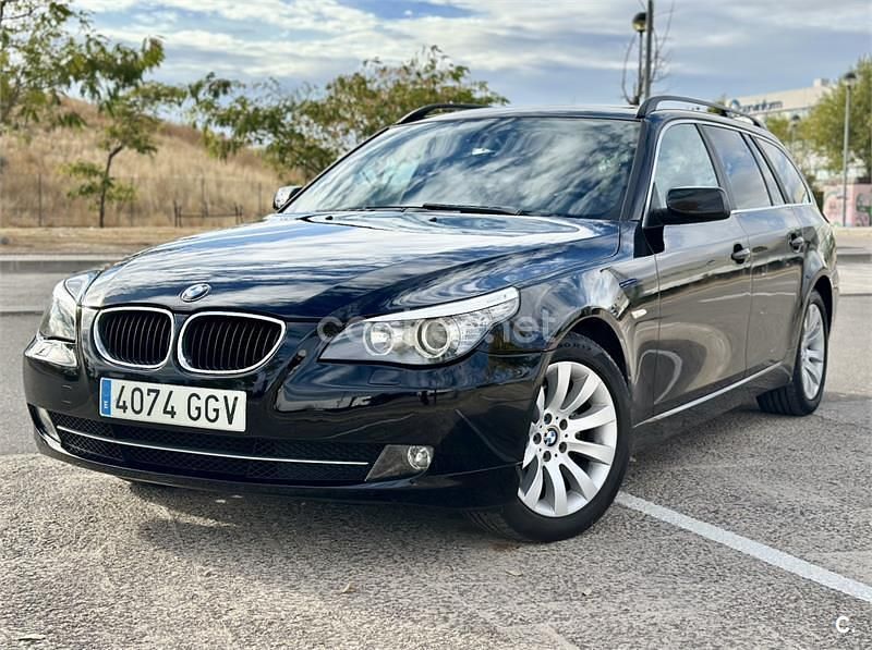 Usado BMW 520 163 CV (119 kW) 2008 Negro Familiar