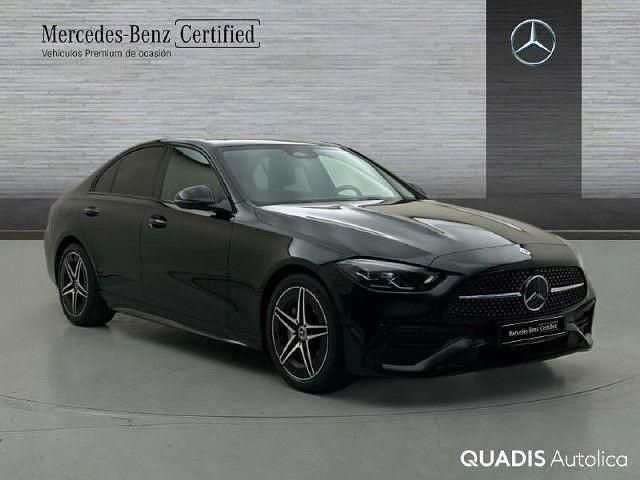 Usado Mercedes C220 AMG line 200 CV (147 kW) 2025 Negro obsidiana