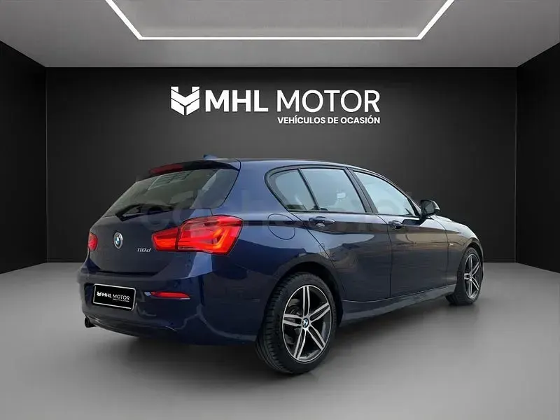 Usado BMW 118 150 CV (110 kW) 2016 Azul Utilitario
