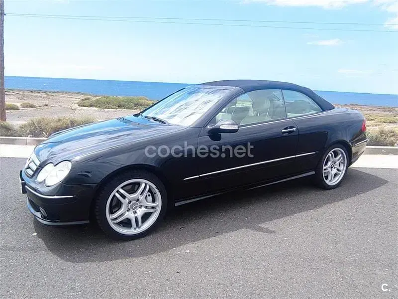 Usado Mercedes CLK500 Avantgarde 306 CV (225 kW) 2004 Negro Descapotable