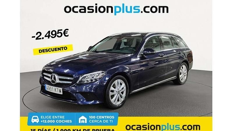 Azul Usado 2019 Mercedes C220 Familiar | 24.955 € (Buen precio) - Imagen 1/3