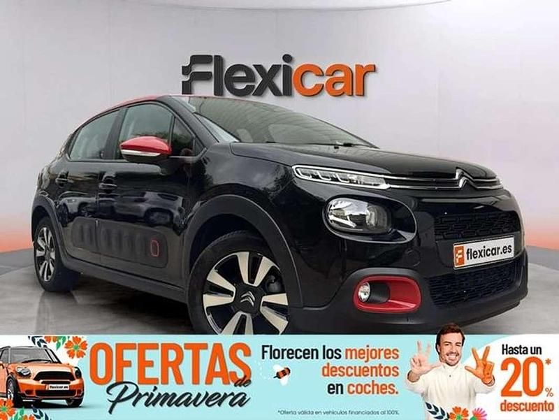 Usado Citroën C3 Feel 68 CV (50 kW) 2018 Negro Utilitario