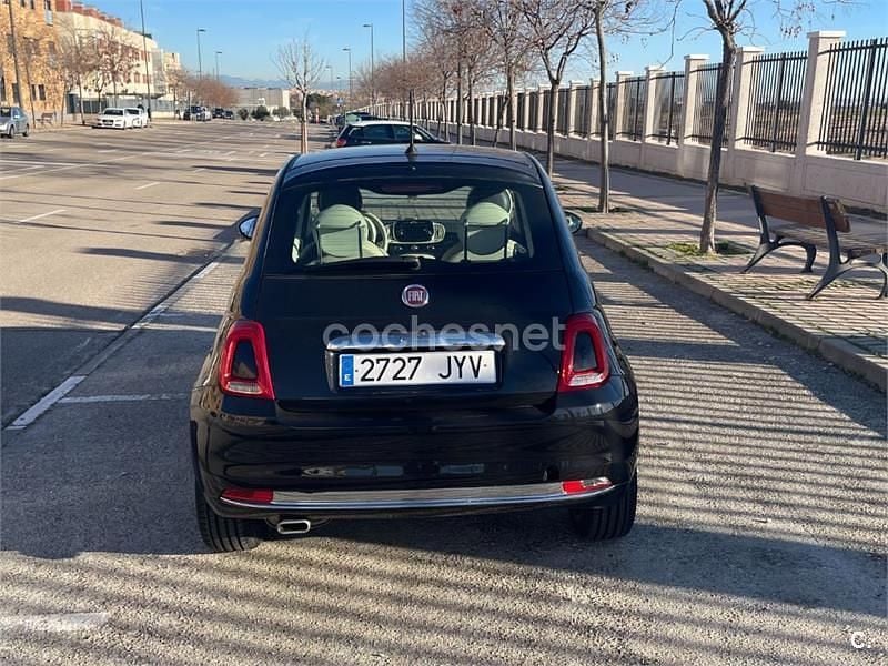 Usado Fiat 500 Lounge 95 CV (69 kW) 2017 Negro Berlina