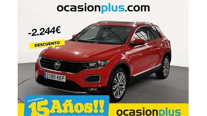 Rojo Usado 2018 VW T-Roc Sportline SUV | 22.446 € (Precio justo) - Imagen 1/4