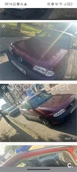 Usado Opel Astra Club 68 CV (50 kW) 2000 Granate Berlina