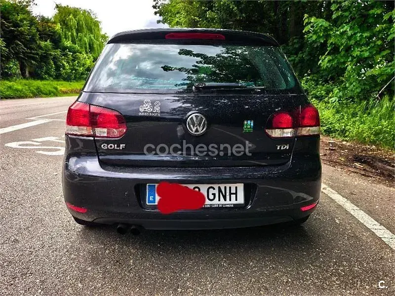 Usado VW Golf VI Sport 110 CV (80 kW) 2009 Negro Utilitario