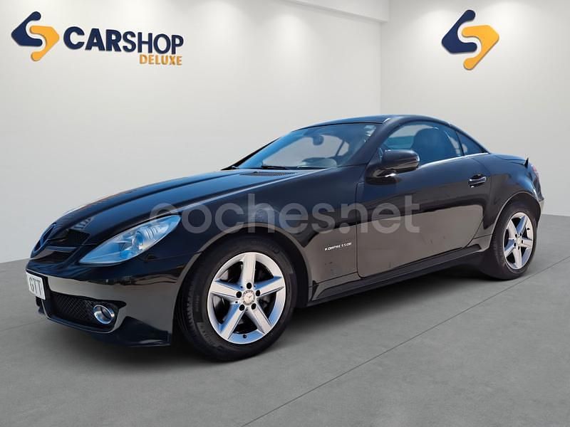 Negro Usado 2010 Mercedes SLK200 Descapotable | 18.500 € (Caro) - Imagen 1/4