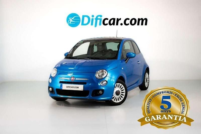Azul Usado 2015 Fiat 500 Berlina | 9490 € (Precio justo) - Imagen 1/4