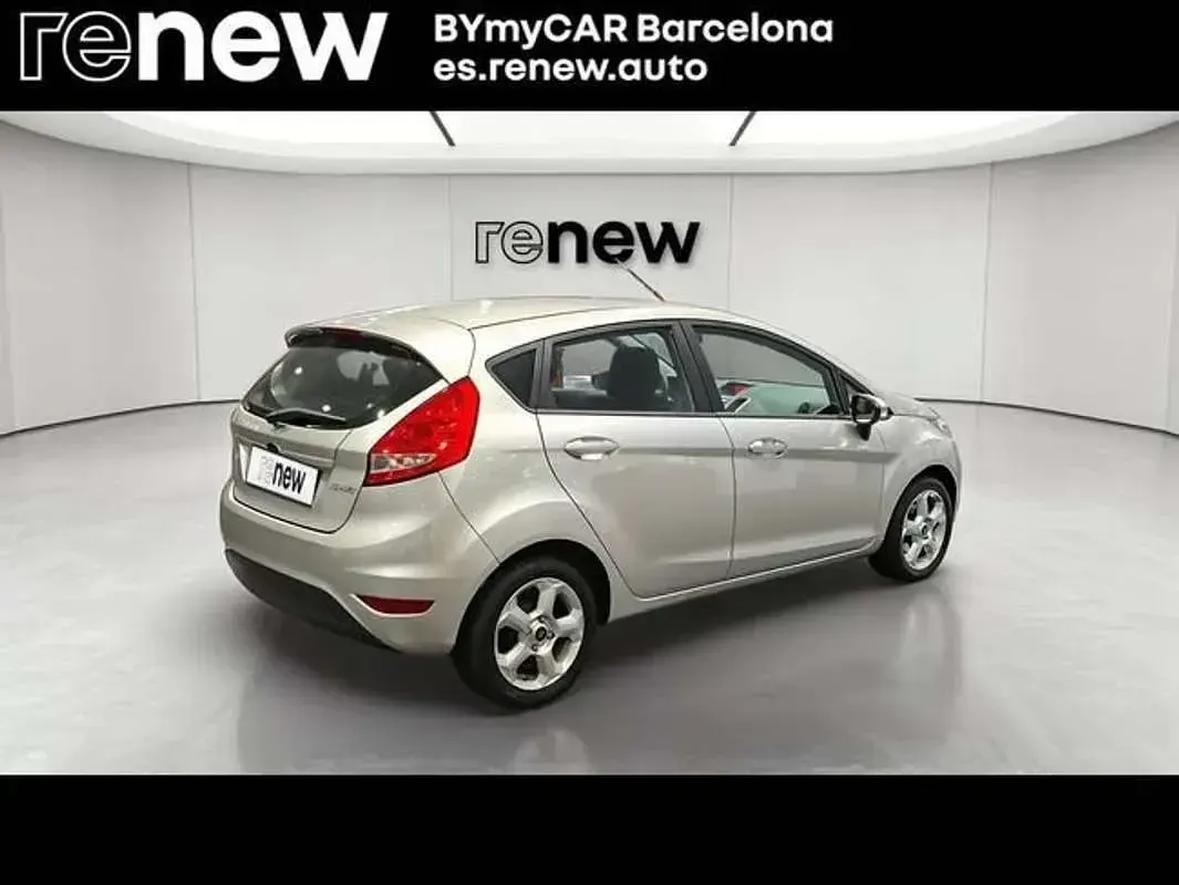 Usado Ford Fiesta Trend 95 CV (69 kW) 2010 Plateado Utilitario