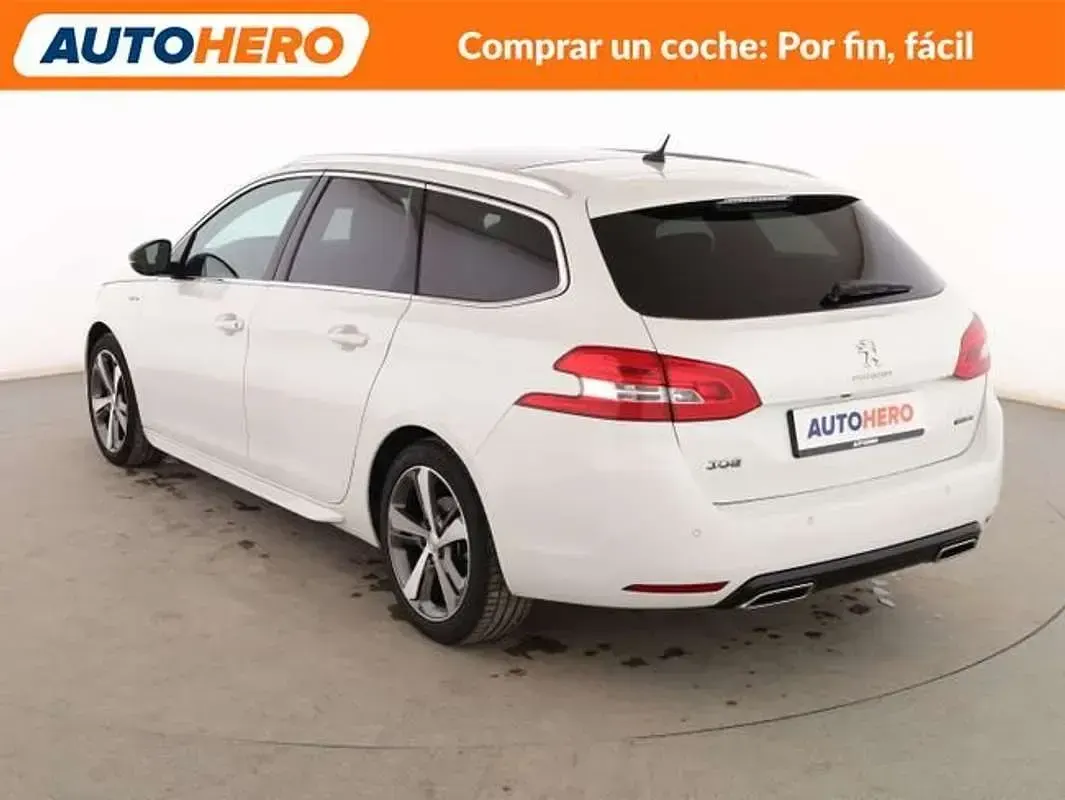 Usado Peugeot 308 GT-line 131 CV (96 kW) 2018 Blanco Utilitario