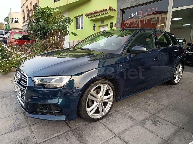 Usado Audi A3 150 CV (110 kW) 2017 Azul Berlina