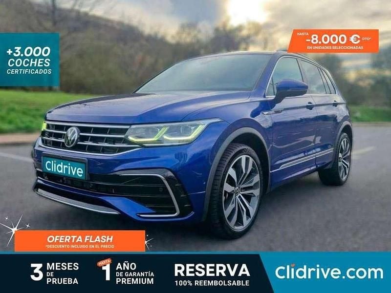 Azul Usado 2021 VW Tiguan R-line SUV | 29.590 € (Precio justo) - Imagen 1/3
