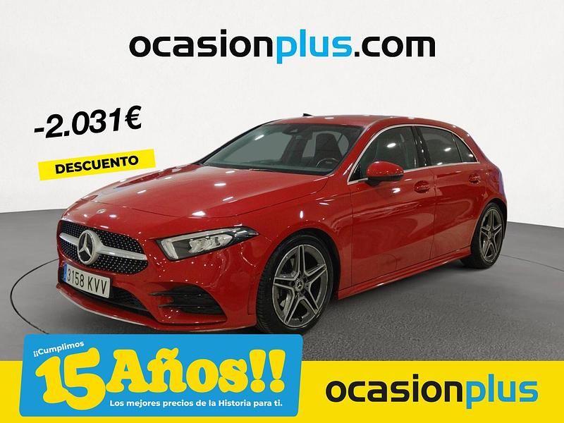 Rojo Usado 2019 Mercedes A180 Berlina | 22.350 € (Precio justo) - Imagen 1/4