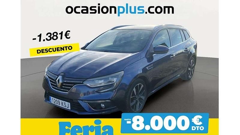 Azul Usado 2018 Renault Mégane GrandTour Bose Edition Familiar | 13.819 € (Precio justo) - Imagen 1/4
