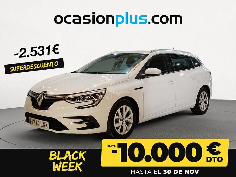 Blanco Usado 2021 Renault Mégane GrandTour Intens Familiar | 15.200 € (Buen precio) - Imagen 1/4