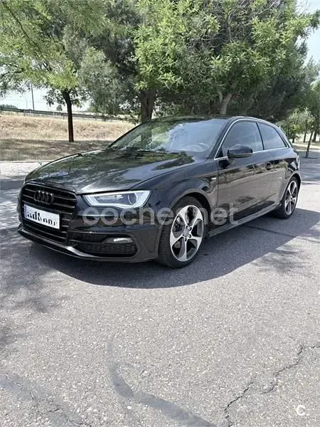 Usado Audi A3 S-Line 110 CV (80 kW) 2015 Negro Berlina