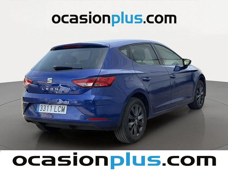 Usado Seat Leon Style 116 CV (85 kW) 2019 Azul Utilitario