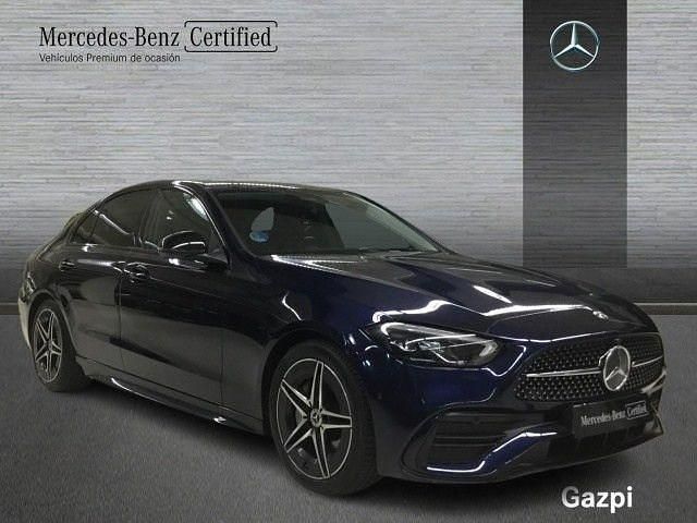 Usado Mercedes C200 AMG line 204 CV (150 kW) 2022 Azul cavansita