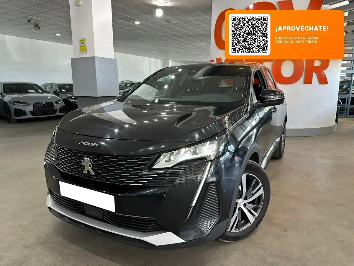 Usado Peugeot 3008 Allure 226 CV (166 kW) 2023 Negro SUV