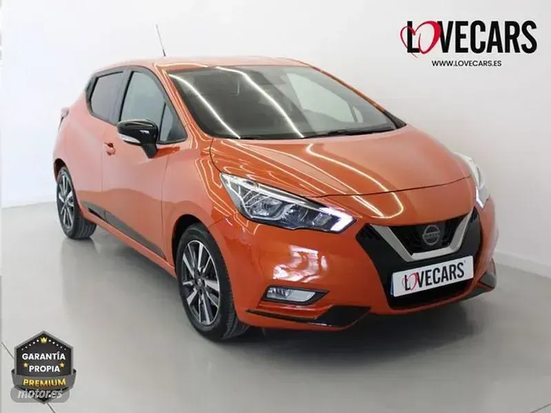 Usado Nissan Micra Visia 73 CV (53 kW) 2017 Naranja Utilitario