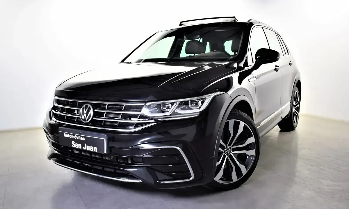 Usado VW Tiguan R-line 200 CV (147 kW) 2021 Negro SUV