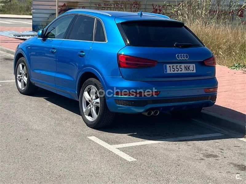 Usado Audi Q3 S-Line 150 CV (110 kW) 2016 Azul SUV