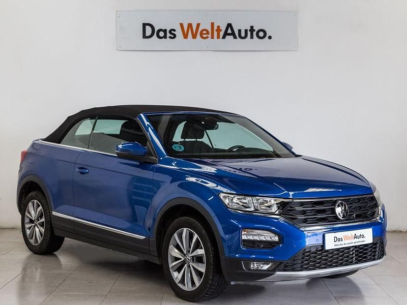 Usado VW T-Roc Cabriolet Style 150 CV (110 kW) 2021 Azul Descapotable