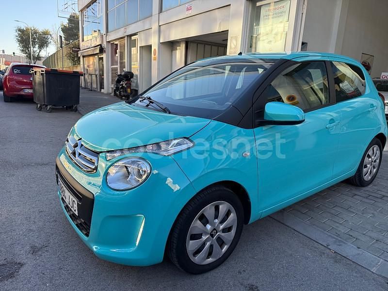 Usado Citroën C1 Feel 82 CV (60 kW) 2016 Azul Utilitario