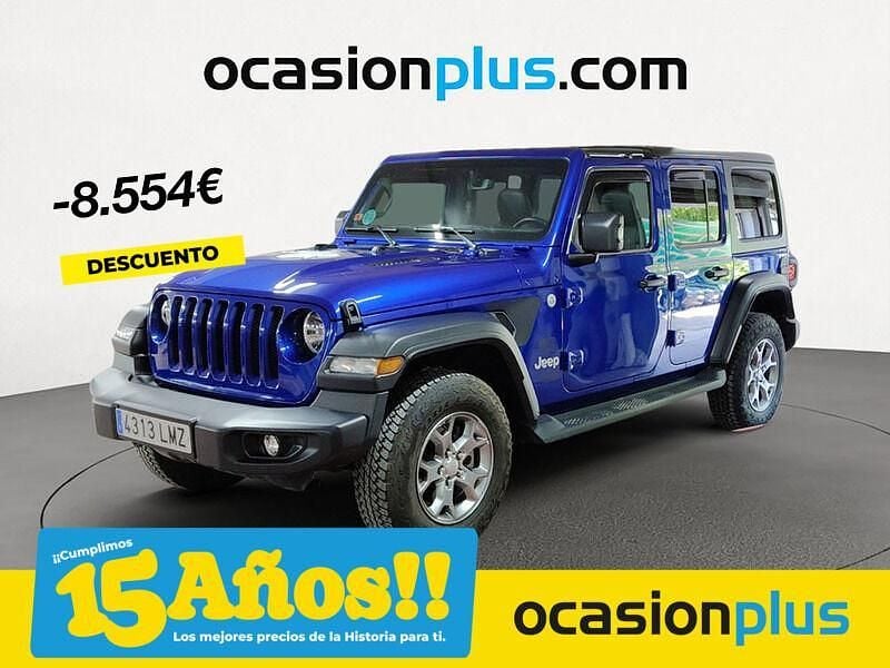 Azul Usado 2021 Jeep Wrangler Sport SUV | 50.380 € (Buen precio) - Imagen 1/4