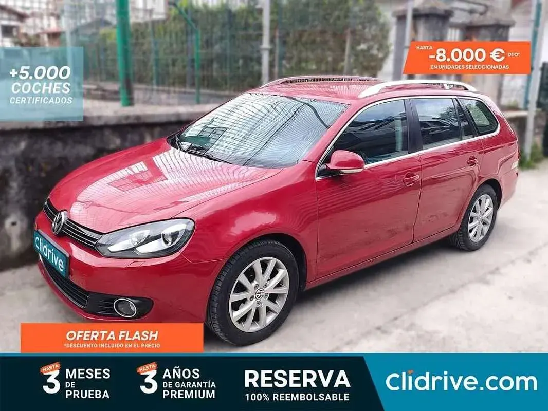 Usado VW Golf VI Advance 105 CV (77 kW) 2010 Rojo Utilitario