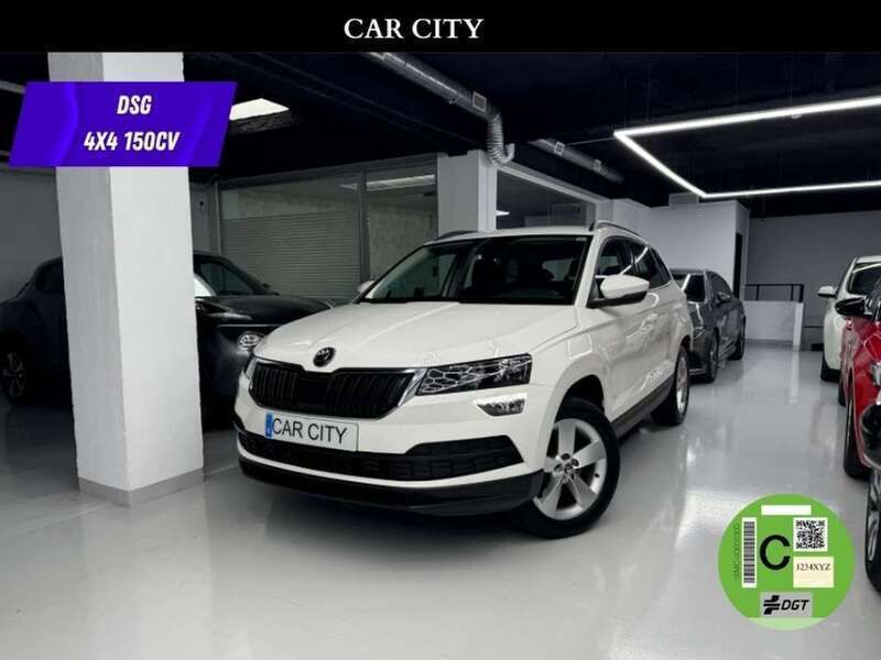 Blanco Usado 2021 Skoda Karoq Ambition SUV | 18.999 € (Precio justo) - Imagen 1/4