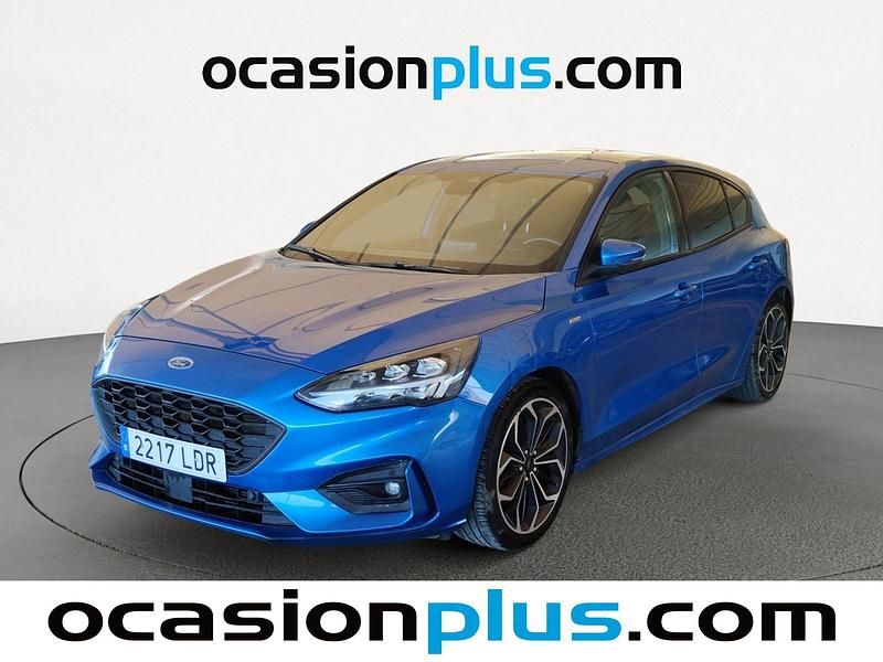 Brugt Ford Focus ST-Line 125 HK (91 kW) 2019 Blå Hatchback