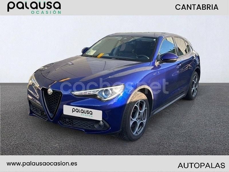 Azul Usado 2021 Alfa Romeo Stelvio Sprint SUV | 26.990 € (Precio justo) - Imagen 1/4