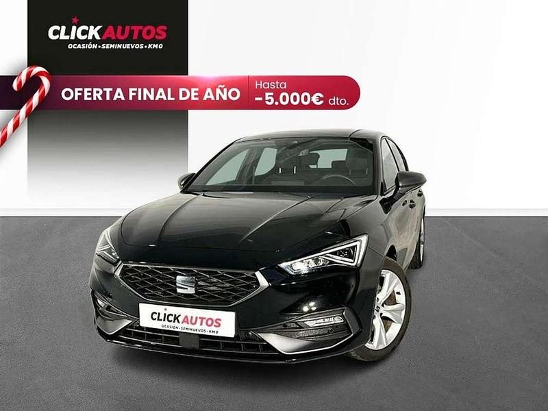 Negro Usado 2023 Seat Leon FR Berlina | 17.550 € (Buen precio) - Imagen 1/4