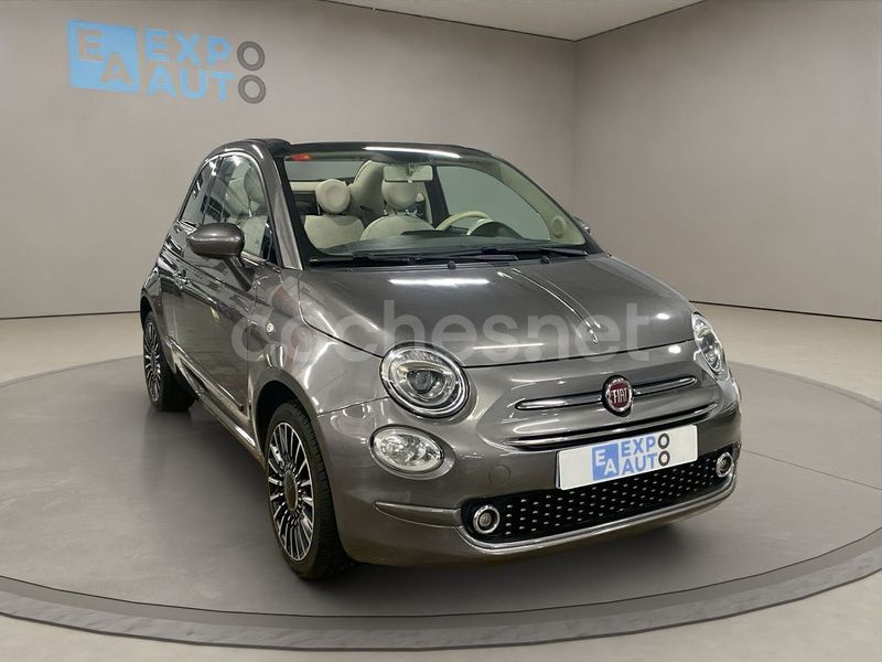 Gris / plata Usado 2018 Fiat 500C Lounge Descapotable | 12.475 € (Caro) - Imagen 1/4