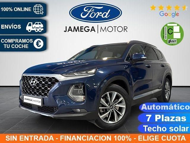 Azul Usado 2020 Hyundai Santa Fe SUV | 26.490 € (Precio justo) - Imagen 1/4