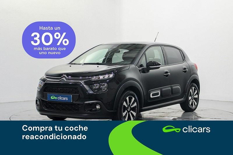 Negro Usado 2024 Citroën C3 PureTech | 14.990 € (Un poco caro) - Imagen 1/4