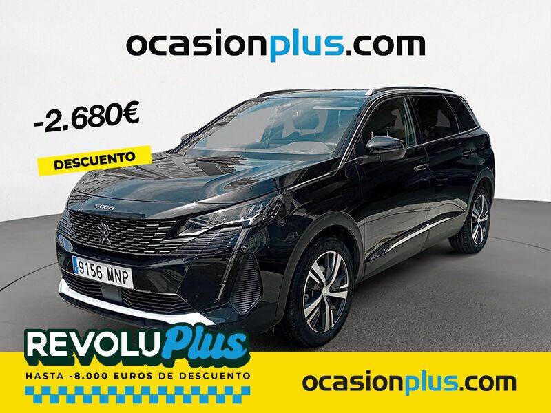 Negro Usado 2024 Peugeot 5008 Allure Monovolumen | 29.490 € (Buen precio) - Imagen 1/4