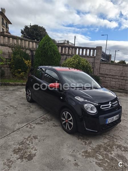 Usado Citroën C1 Feel 82 CV (60 kW) 2017 Negro Utilitario