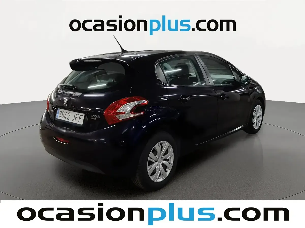Usado Peugeot 208 Active 82 CV (60 kW) 2015 Azul Utilitario