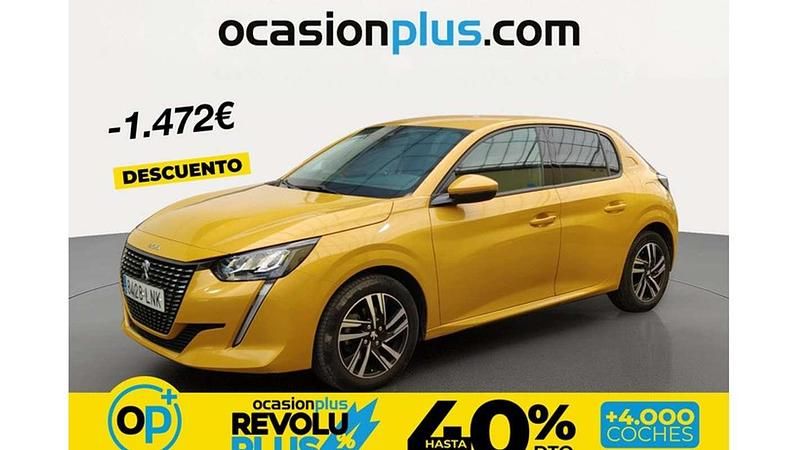 Usado Peugeot 208 Allure 131 CV (96 kW) 2021 Amarillo Utilitario
