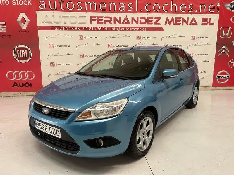 Usado Ford Focus Trend 100 CV (73 kW) 2008 Azul Berlina