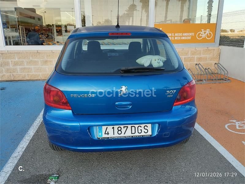 Usado Peugeot 307 90 CV (66 kW) 2005 Azul Berlina
