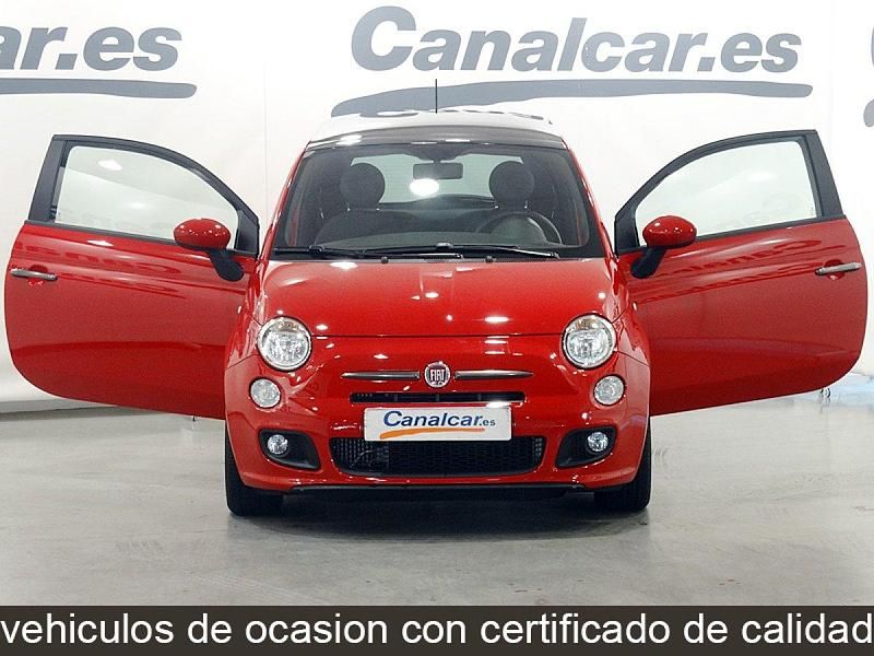Usado Fiat 500 Lounge 95 CV (69 kW) 2013 Rojo Utilitario