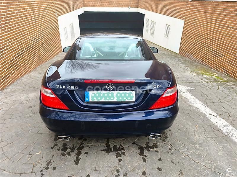 Usado Mercedes SLK250 204 CV (150 kW) 2012 Azul Descapotable