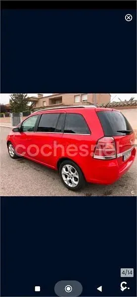 Usado Opel Zafira Cosmo 150 CV (110 kW) 2006 Rojo Monovolumen