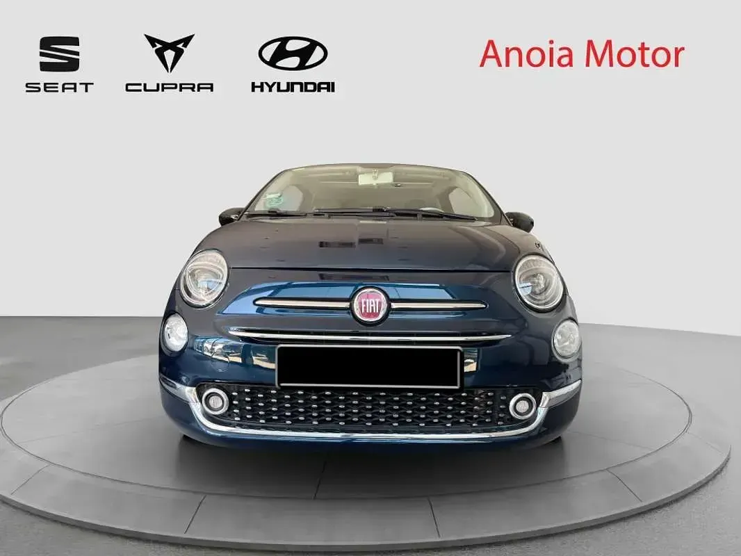 Usado Fiat 500C Lounge 69 CV (50 kW) 2018 Azul Descapotable